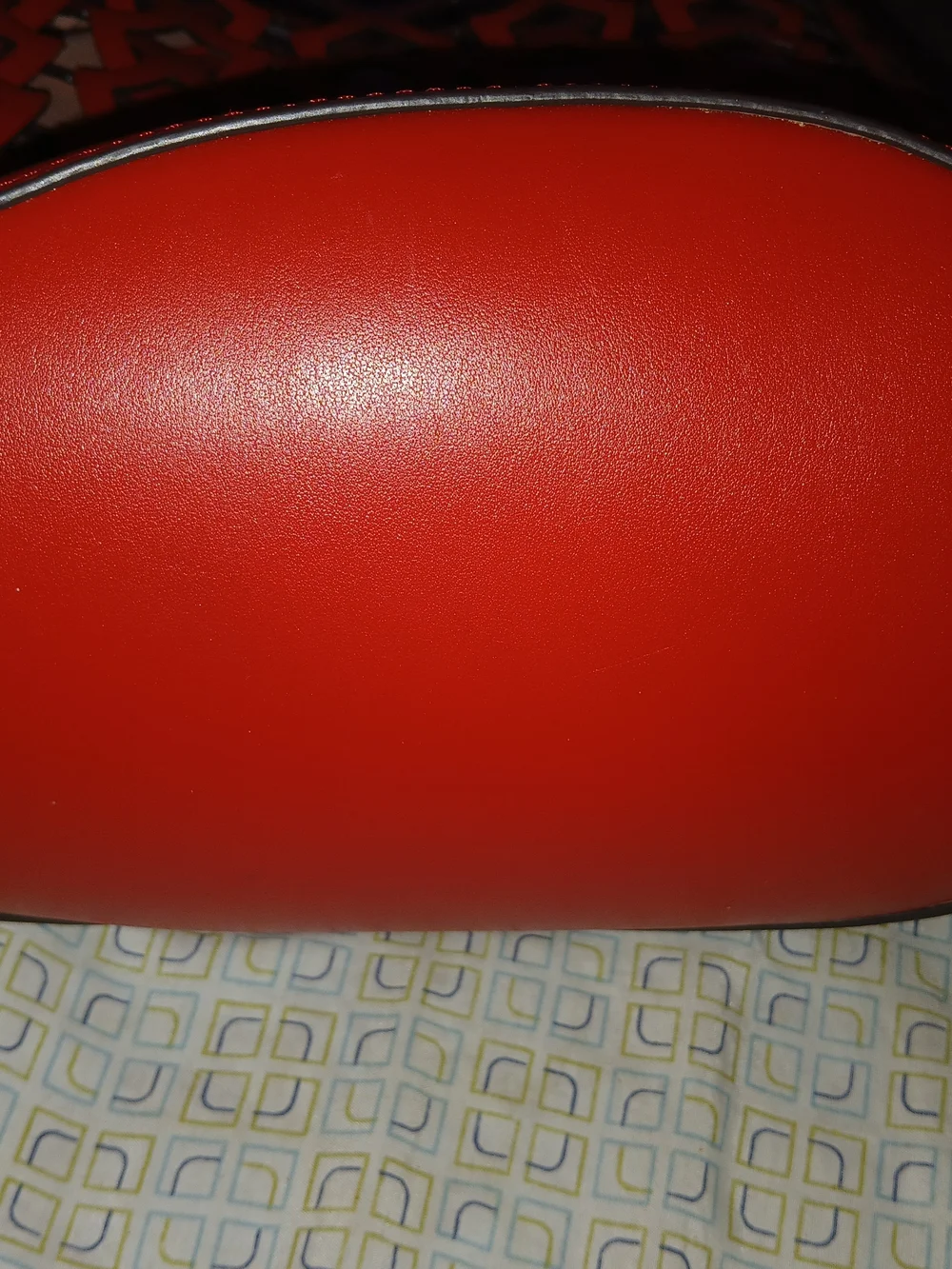 kate spade Red Cutout Leather Shoulder Bucket Bag with Cream Lining